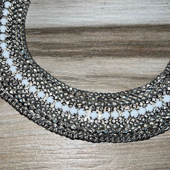 Chico’s Bling Rhinestone Egyptian Goddess Caller Necklace - Picture 3 of 9